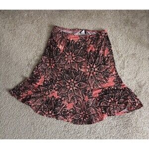 VTG 90s Y2K Connected Apparel Large Slip Skirt Pink Black‎ Boho Festival Whimsy